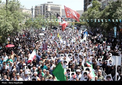 راهپیمائی در محکومیت حملات رژیم صهیونیستی به ایران -مشهد